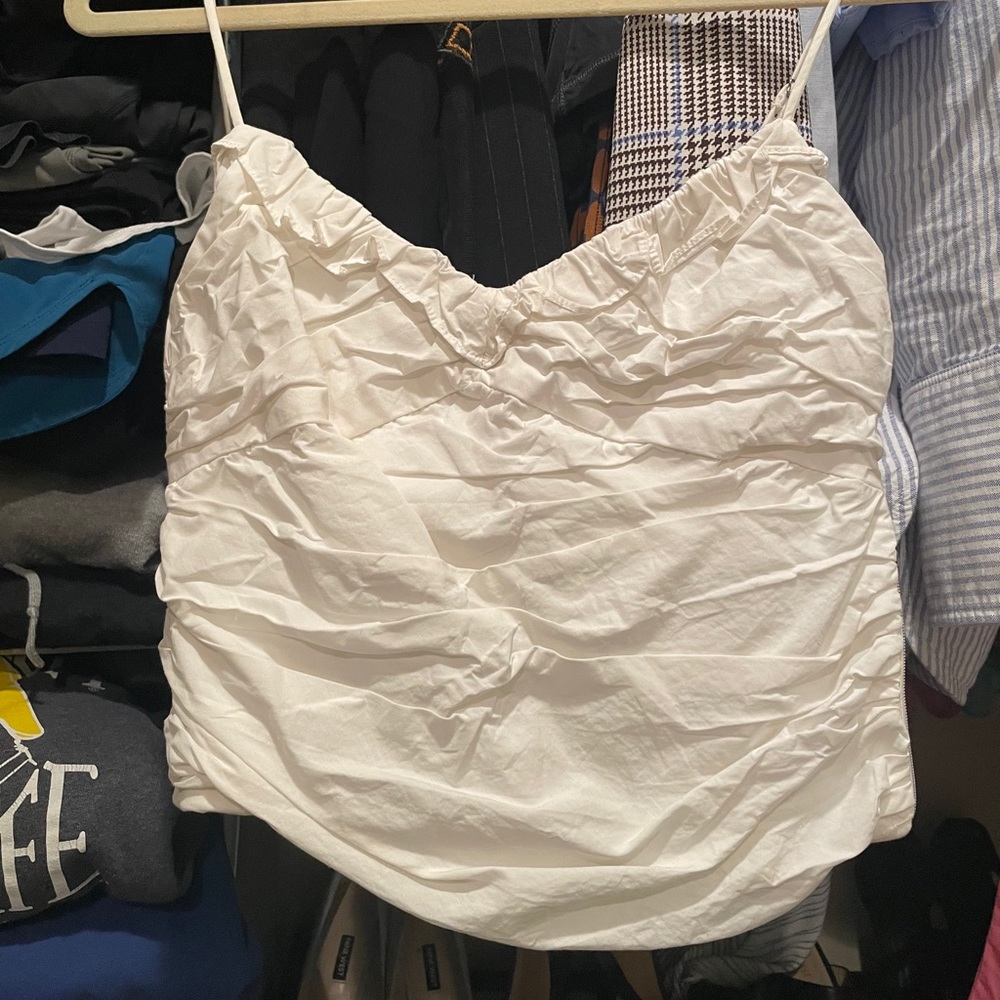 Zara ruched crop top